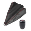Car Universal Black Manual Gear Shift Knob & Boot Cover
