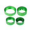 Chevy Silverado GMC Sierra 8 x Green Radio Switch Knob Cover (2014-2018)