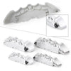 Universal Car Truck 3 x Silver 3D Front Rear Disc Brake Caliper Covers