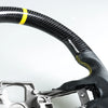Ford Mustang EcoBoost Steering Wheel Carbon Fiber Leather Yellow (15-17)