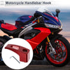 Rectangular Slot Aluminum Alloy Motorcycle Hanging Hook 1 Set Red 61mm