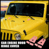 Jeep Wrangler 2007-2018 Pink Engine Hood Hinge Covers