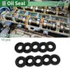 Oil Seal Rotary Shaft Seal NBR Rubber 10x22x5mm High Pressure Black