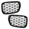 BMW E39 5 Series M5 2 x Diamond Style Front Grille (1997-2003)