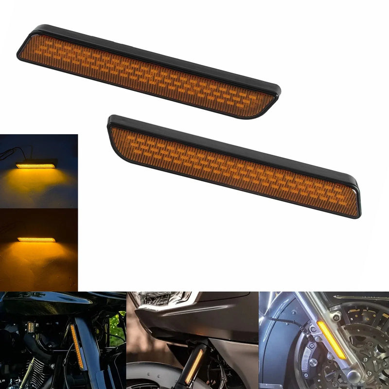 Harley Street Glide Road Glide Front Fork Turn Signal Lights (2023-2025)