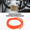 Motorcycle Dirt Bike Vent Line Hose 0.31'' x 7ft Orange Red