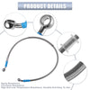 700mm 0.4in ID Motorcycle Hydraulic Brake Line Oil Hose Pipe