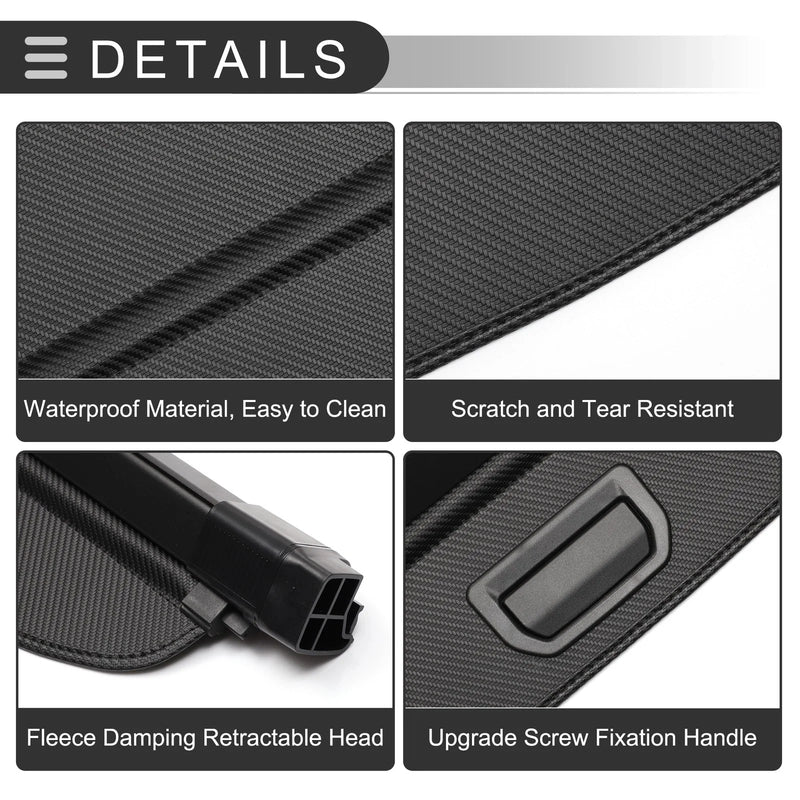 BMW X5 Trunk Parcel Shelf Carbon Fiber Black Cargo Cover