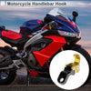 Slope Handle with Hook Aluminum Alloy Motorcycle Hanging Hook Gold Tone