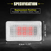 Tesla Model 3 / Y / S / X 4 Pcs Red LED Footwell Lights (2017-2023)
