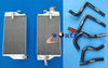 Honda CR125 CR125R Aluminum Radiator & Blue Hose (2004)