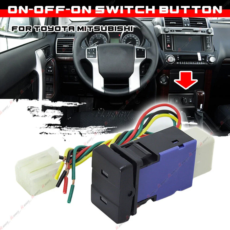 Toyota Mitsubishi Center Console Amber Light Switch Button
