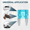 Cars 15A Mini Blade Fuses - Durable Short Circuit Protection - 100 Pcs