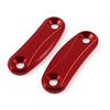Kawasaki ZX-10R Red Rearview Mirror Block Off Base Plates Cover (2011-2015)