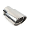 Car Silver Stainless Steel Round Exhaust Pipe Tail Muffler Tip