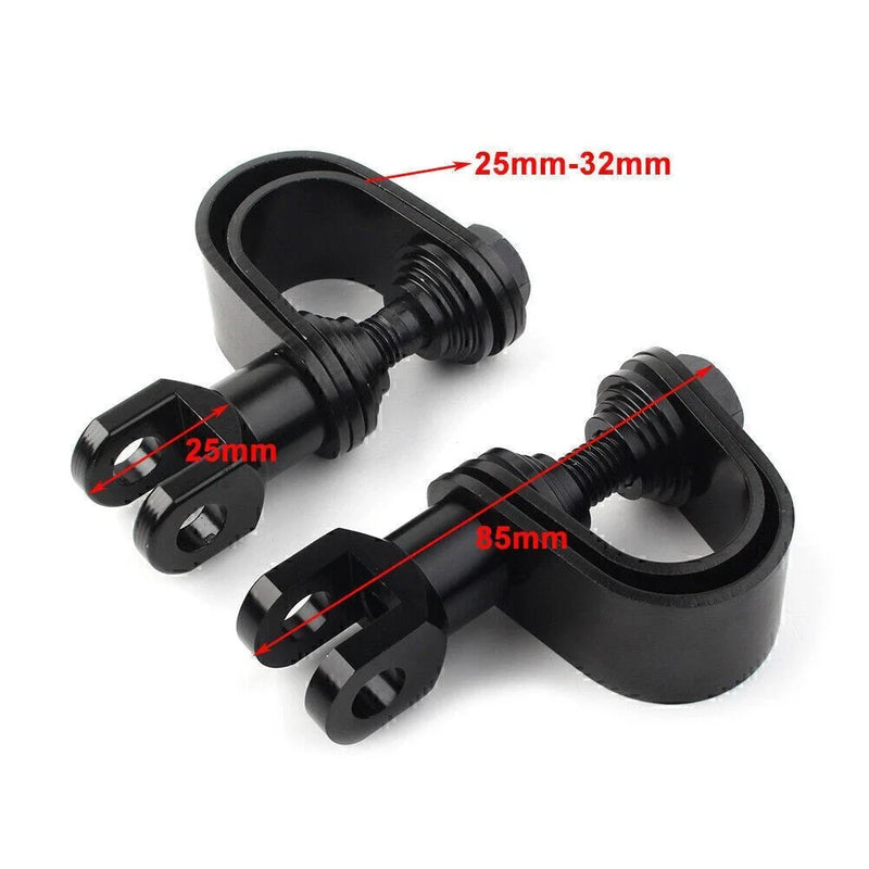 Harley 25mm & 32mm Motorcycle Crash Bar Mount Foot Peg Clamp