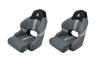 Relaxn x 2 Seats Sports Bucket Boat Seat with Bolster Black Carbon/Grey