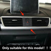 Accessories Air Outlet Vent Trim Cover Anti-corrosion Black Carbon Fiber