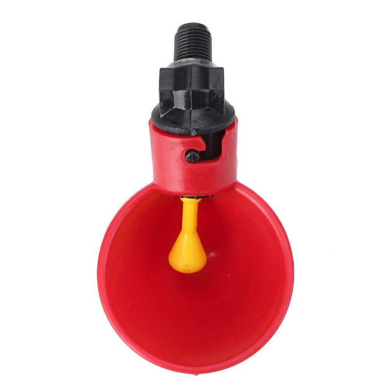 Chicken & Hen - PVC Fittings 4 Pack Automatic Poultry Water Drinking Cups