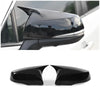 Toyota RAV4 Glossy Black Ox Horn Rearview Mirror Lid Cover Trim (2019-2023)