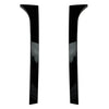 Skoda Superb 2 x Glossy Black Rear Window Spoiler Trim Covers (2008-2015)