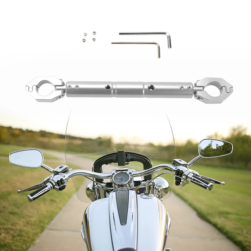 Motorcycle 1 Set Universal Balance Bar - Handlebar - Aluminum Silver Tone