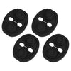 4 x Black Car Door Latch Silicone Cushion Protectors