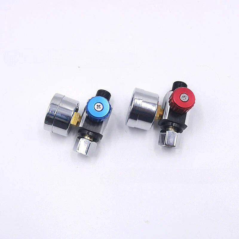 All Vehicles 2 x Universal G1/4 Paint Spray Gun Regulator Gauge
