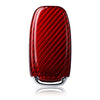 Audi A3 A4 A5 A6 A7 A8 Red Carbon Fiber 3-Button Key Fob Case (2000-2023)