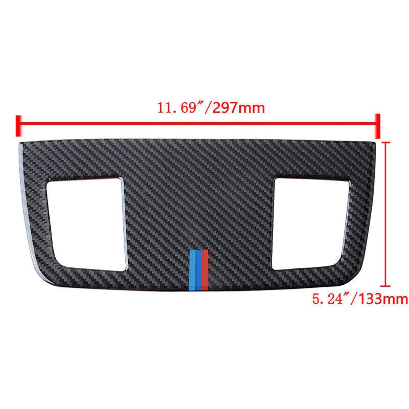 BMW 3 Series E90 E92 E93 Real Carbon Fiber Air Vent Outlet Trim (2005-2012)