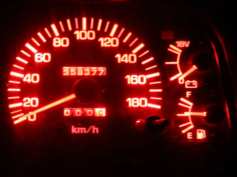 Toyota Landcruiser 80 Series RED LED Dash Cluster Light Kit (1990-1998)
