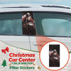 Motorcycle Santa Claus Christmas Car Center Pillar Stickers PET 19.69x9.84