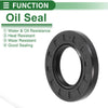 Oil Seal / 30x55x7mm / Seal Ring Rotary Shaft Seal NBR Rubber Black 5 Pcs