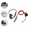 Motorcycle GPS Phone SAE to USB Charger Cable Adapter Waterproof