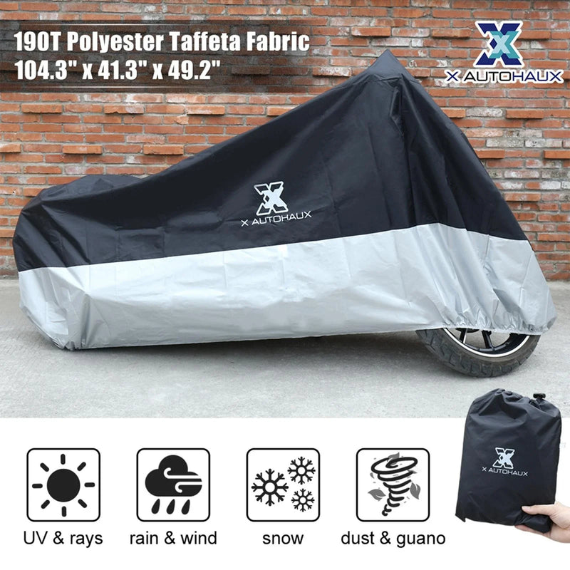 Motorcycle Motorbike Scooter Outdoor Waterproof Dust Protector XXL Cover