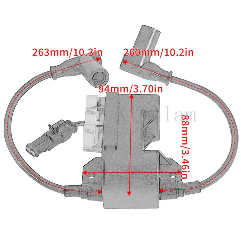Ski-Doo Scandic SWT, Tundra LT 550F Ignition Coil Assy (2005-2023)
