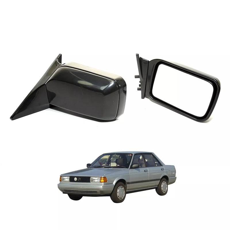 Nissan Sunny Sentra B1x2 E Hatchback 1985-1990 Black Door Mirror x2
