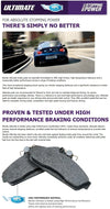 Subaru Outback Rear Disc Brake Pad Set (2004 - 2013)