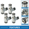 FORD Fiesta Mk5 1.3 (2001-2008) Gray Fuel Injector 4 x