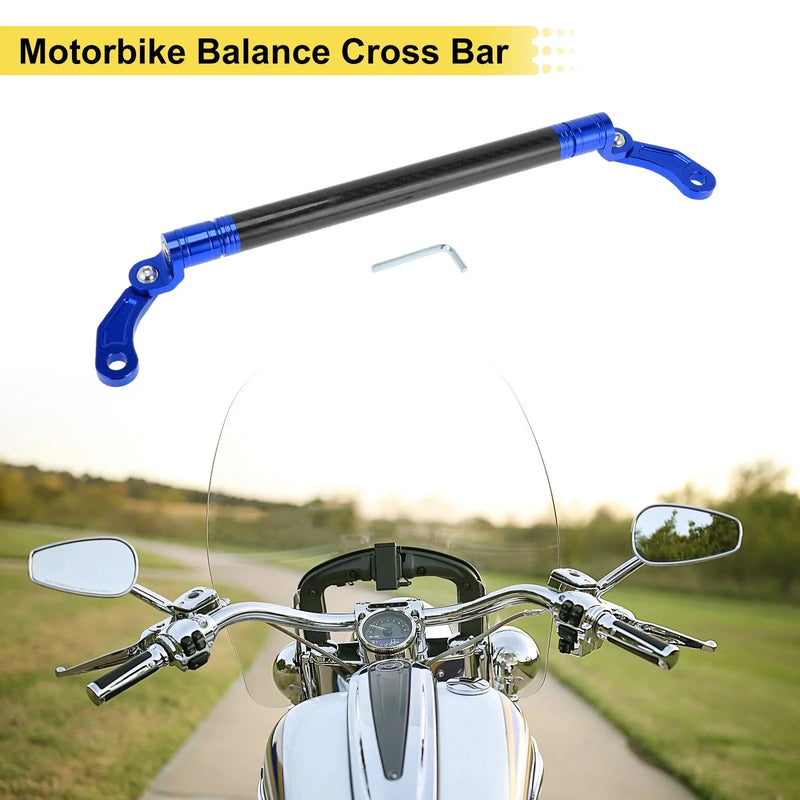 Motorcycle Cross Bar Handlebars 10mm 0.39in Hole Blue