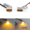 Harley Dyna Motorcycle Front LED Mini CNC Turn Signal Lights