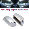 Chevy Impala 2 x Chrome Rear Side Door View Mirror Cover Caps (2014–2020)