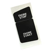 A6 Clima Decals Stickers Black Vinyl Panel Button