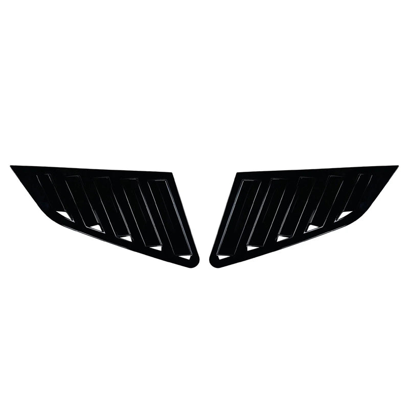 Audi A3 S3 (2021-2024) Gloss Black Rear Side Window Louver Covers