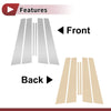 Lexus IS (2001-2005) Chrome Silver Tone 6 Pcs Car Door Pillar Window Trim