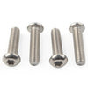 Harley Touring Dyna Steel Chrome Triple Clamp Yoke Bolt Screw Kit
