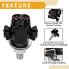 Universal Motorcycle 4 x M6 License Plate Screws Cover 38mm Black