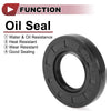 Make Model Rotary Shaft Seal 32x62x10mm Nitrile 70 Durometer Black 5 Pcs