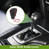 Toyota CH-R 1 Pc Gear Shift Knob Cover Black Red Faux Leather (2018–2022)