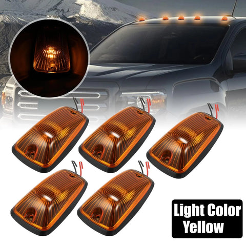 Chevrolet K2500 5 x Top Cab Marker Light Yellow Covers